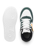 Ankle High Casual Shoes With Laces - Green