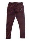 Solid Velvet Leggings - Purple