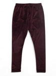 Solid Velvet Leggings - Purple