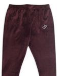 Solid Velvet Leggings - Purple