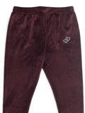 Solid Velvet Leggings - Purple