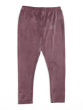 Solid Velvet Leggings - Mauve