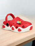 Hot Air Balloon Applique Anti-Slip Clogs - Red