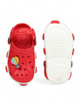 Hot Air Balloon Applique Anti-Slip Clogs - Red