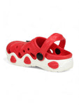 Ice Red Applique Anti-Slip Clogs - Red