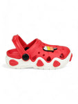 Ice Red Applique Anti-Slip Clogs - Red