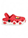 Ice Red Applique Anti-Slip Clogs - Red