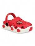 Mushroom Applique Anti-Slip Clogs - Red