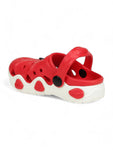 Mushroom Applique Anti-Slip Clogs - Red