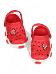 Mushroom Applique Anti-Slip Clogs - Red