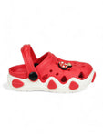 Mushroom Applique Anti-Slip Clogs - Red