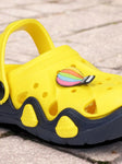 Hot Air Balloon Applique Anti-Slip Clogs - Yellow