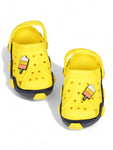 Ice Yellow Applique Anti-Slip Clogs - Yellow