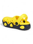 Smily Applique Anti-Slip Clogs - Yellow