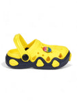 Smily Applique Anti-Slip Clogs - Yellow