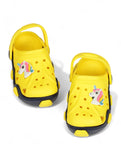 Unicorn Applique Anti-Slip Clogs - Yellow