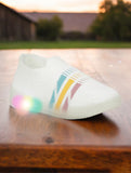 Casual Slip On Shoes With Led Light - White