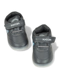 Casual Velcro Shoes With Led Light - Grey