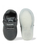 Casual Velcro Shoes With Led Light - Grey