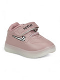 Casual Velcro Shoes With Led Light - Peach