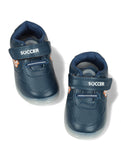 Casual Velcro Shoes With Led Light - Navy Blue