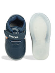 Casual Velcro Shoes With Led Light - Navy Blue