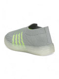 Casual Slip On Shoes With Led Light - Grey