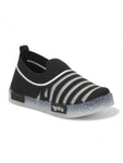 Slip On Casual Shoes With LED Light - Black