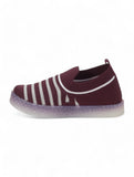 Slip On Casual Shoes With LED Light - Purple