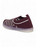 Slip On Casual Shoes With LED Light - Purple