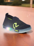 Slip On Casual Shoes With LED Light - Navy Blue