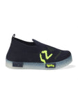 Slip On Casual Shoes With LED Light - Navy Blue