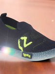 Slip On Casual Shoes With LED Light - Navy Blue