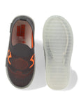 Slip On Casual Shoes With LED Light - Grey