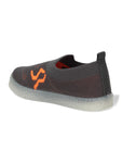 Slip On Casual Shoes With LED Light - Grey