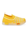 Slip On Casual Shoes With LED Light - Yellow