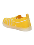 Slip On Casual Shoes With LED Light - Yellow