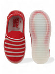 Slip On Casual Shoes With LED Light - Red