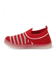 Slip On Casual Shoes With LED Light - Red