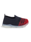 Slip On Casual Shoes With LED Light - Navy Blue