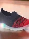 Slip On Casual Shoes With LED Light - Navy Blue