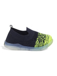 Slip On Casual Shoes With LED Light - Navy Blue