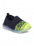 Slip On Casual Shoes With LED Light - Navy Blue