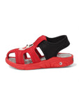 Musical Chu Chu Sandals With Velcro Closing - Red