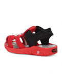 Musical Chu Chu Sandals With Velcro Closing - Red