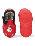 Musical Chu Chu Sandals With Velcro Closing - Red