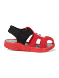 Musical Chu Chu Sandals With Velcro Closing - Red