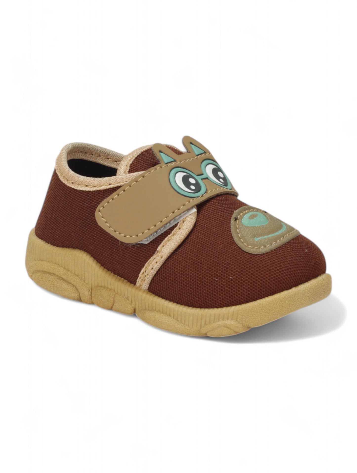 Musical Chu Chu Shoes With Velcro Closing - Brown