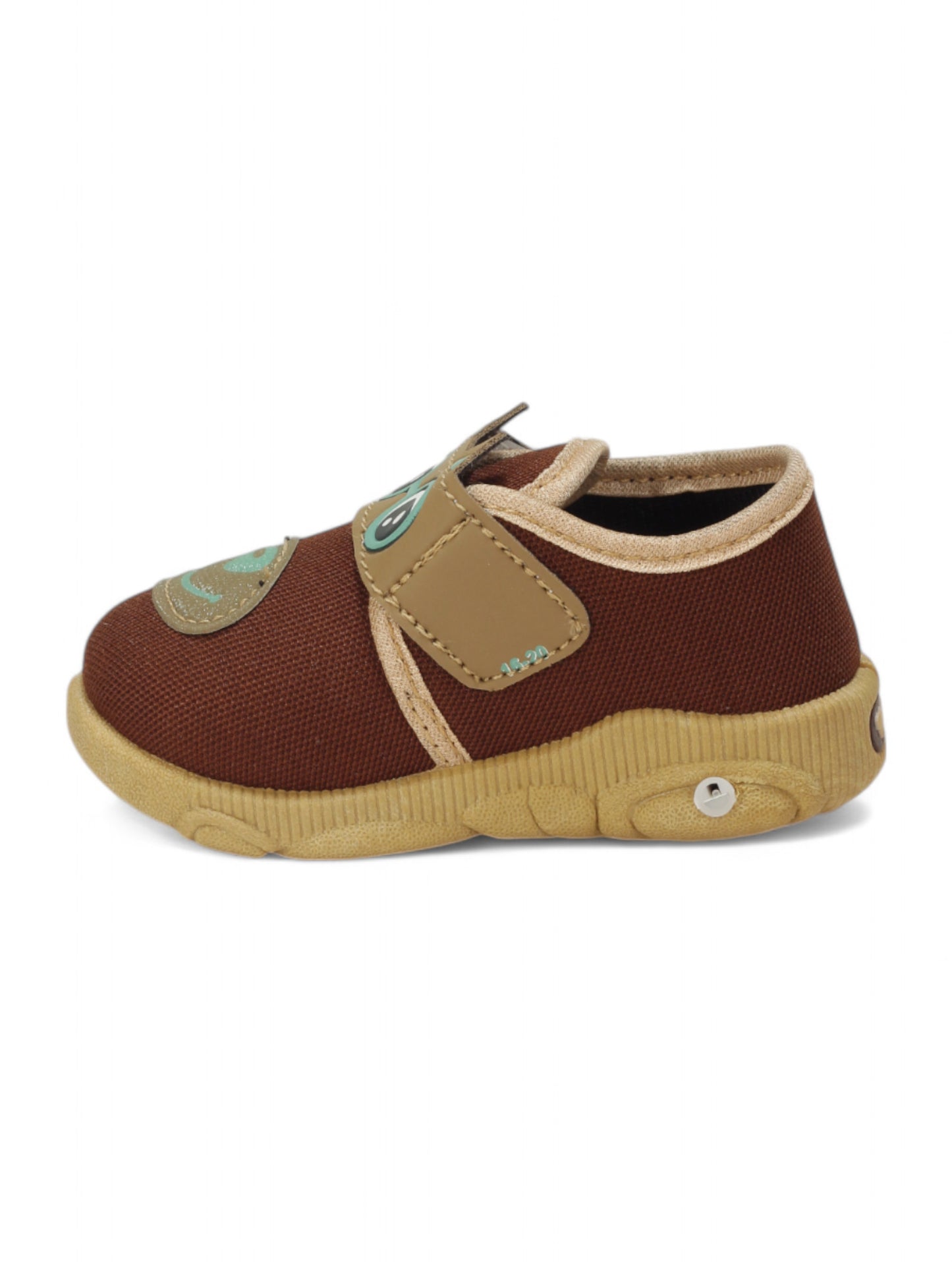 Musical Chu Chu Shoes With Velcro Closing - Brown