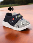 Musical Panda Chu Chu Shoes With Velcro Closing - Grey